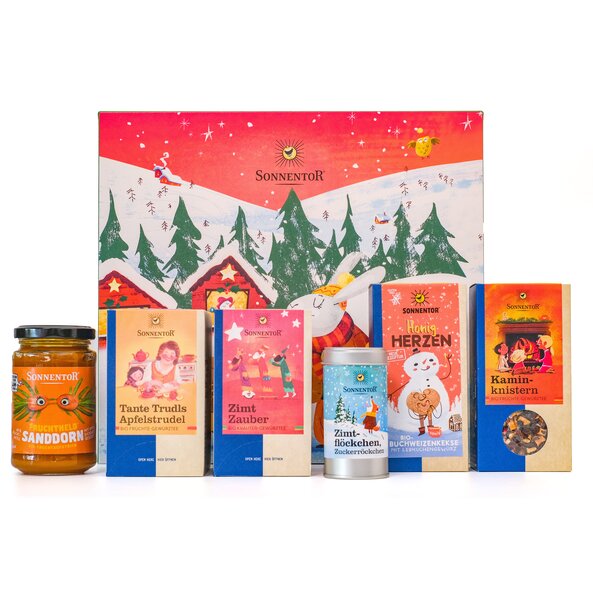 Kaminknistern Geschenkkarton 31,5x28,5x9 cm